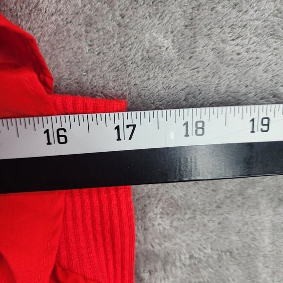 Womens A New Day Rocker Red Ruffle Sleeve Ribbed Top Size XXL - Picture 6 of 6